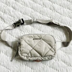NWOT MZ Wallace Quilted Madison Belt Bag - Frost